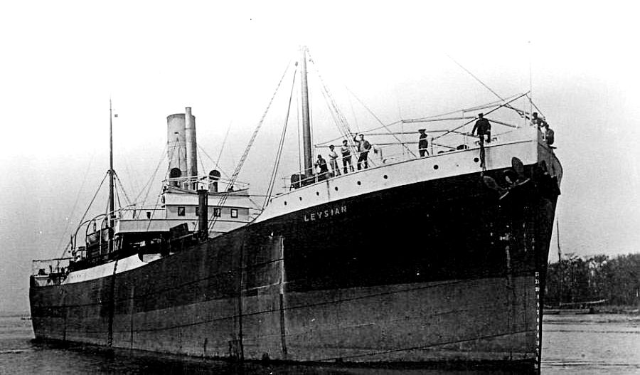 The only known picture of ss Leysian (Courtesy of Coflein)