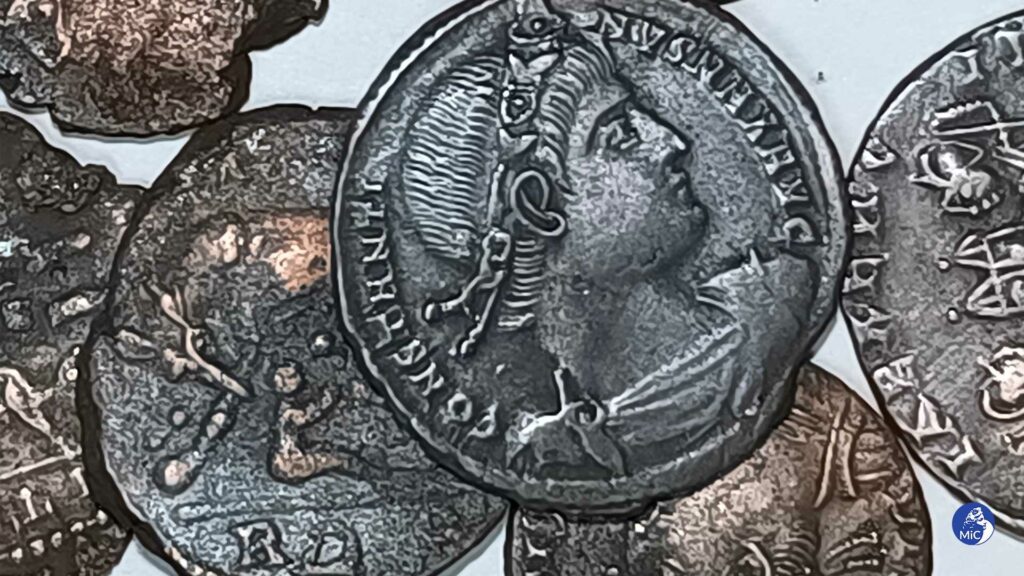 Бронзови монети на Константин (Министерство на културата)