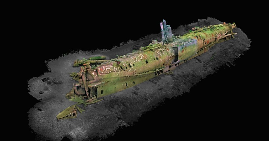 Another view of the well-preserved wreck (Prof Chris Rowland / Prof Kari Hyttinen / University of Dundee)