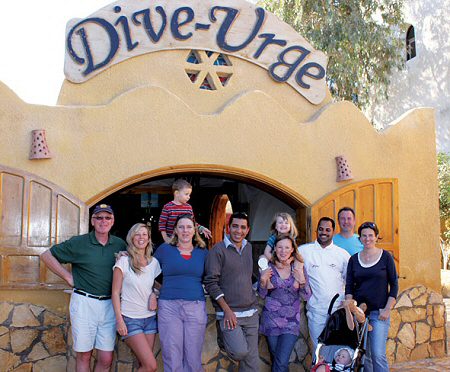 Hanging out with the family at Dive-Urge