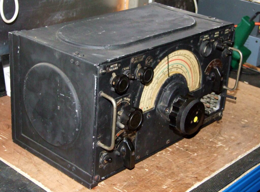 The British-made R1155 receiver, widely used by the RAF during WW2