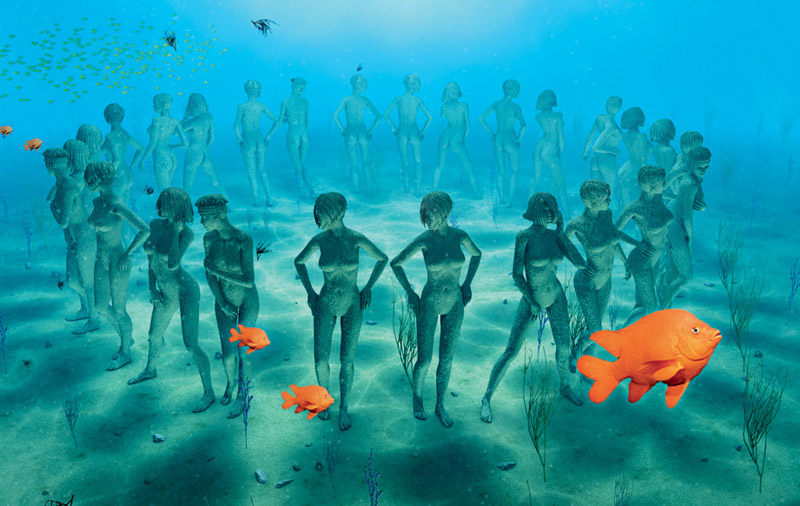 Cancún foi inspirada nas esculturas submersas de Jason De Caires Taylor no México
