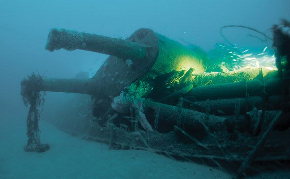 Der Kommandoturm des britischen U-Bootes HMS D6