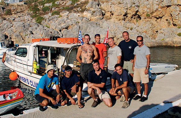 Das Team des Antikythera-Projekts 2012.