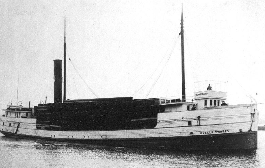 The steamer Adella Shores, on this occasion loaded with timber