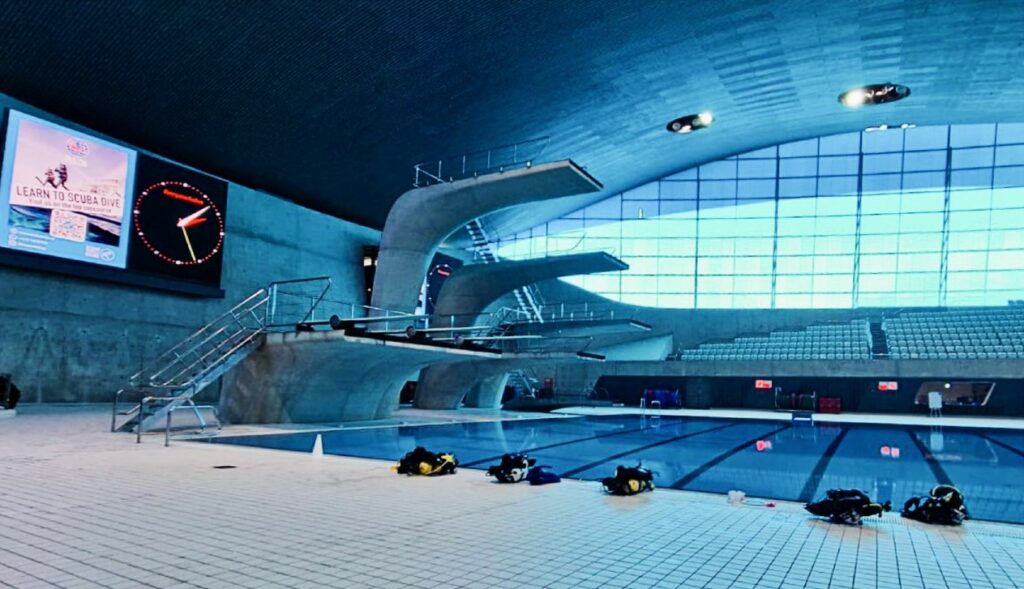 Scuba Dive London is making itself at home at the London Aquatics Centre