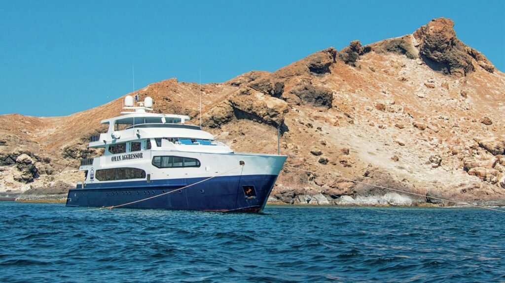 Liveaboard Boat At Anchor