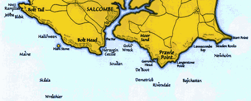 The treasures of Salcombe 3 A map