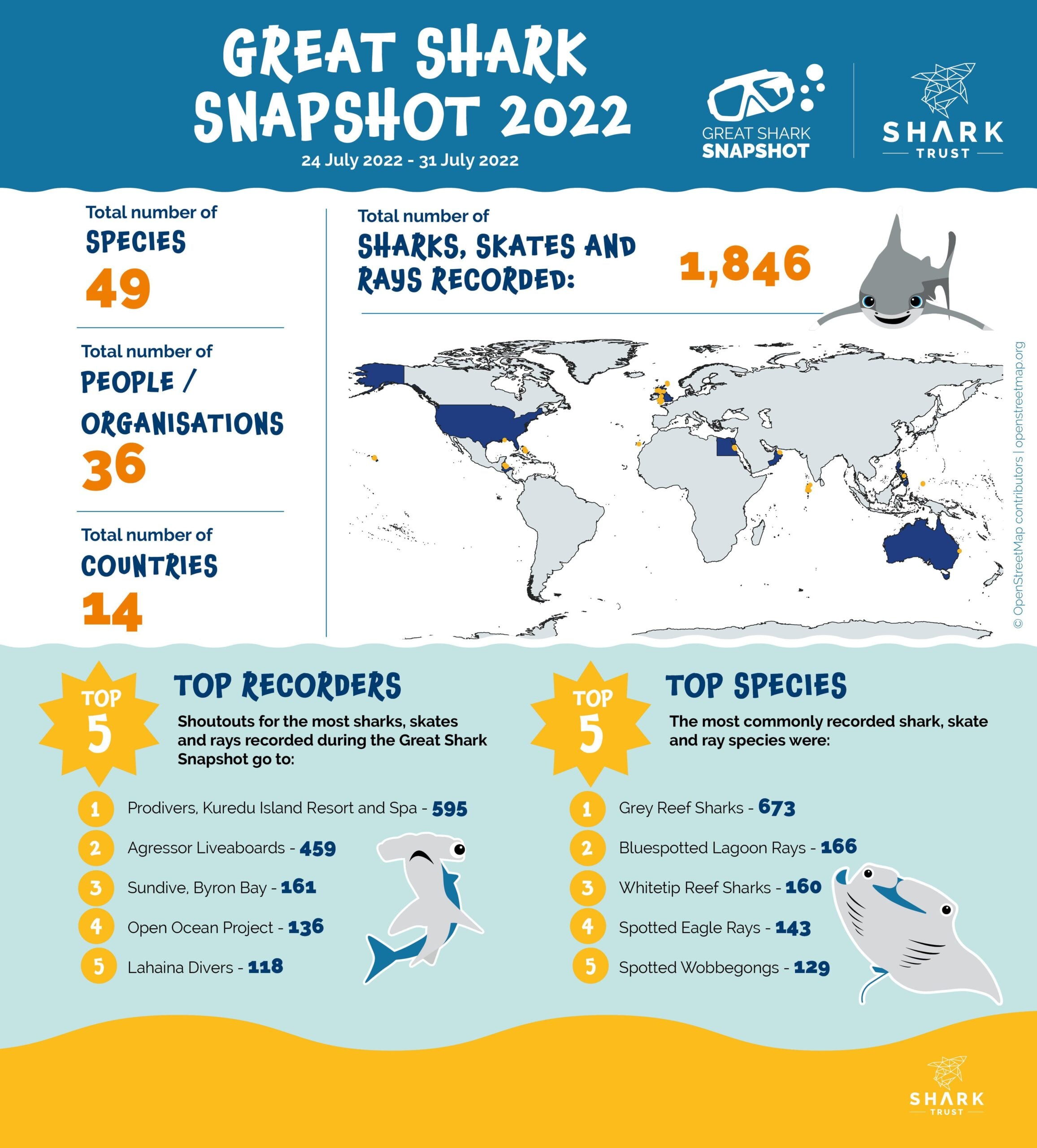 Great Shark Snapshot results are in! 1 great shark snapshot