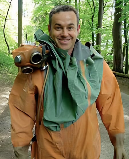 Mark Ellyatt enjoys some fresh air