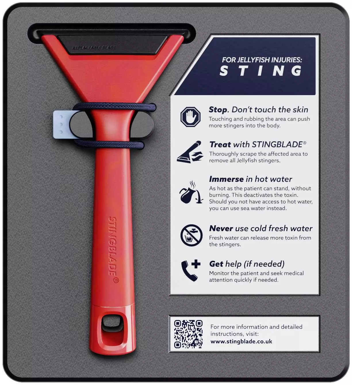 StingBlade rimuove le punte delle meduse