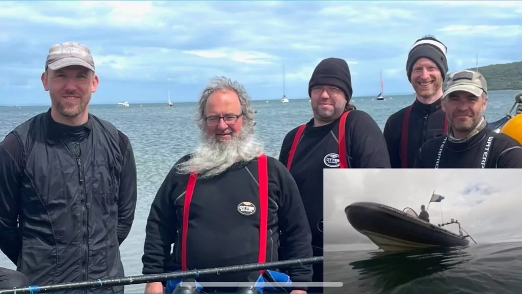 Eagle shipwreck saved Scottish treasures for 166 years 3 Eagle divers Adam Bolton, Nathan Messer, Martin Sharpe, John Eden and Mike Robinson