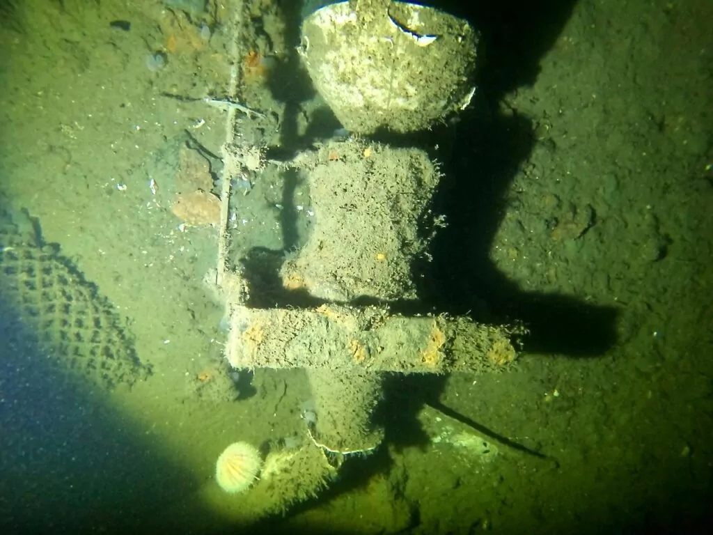 Eagle shipwreck saved Scottish treasures for 166 years 11 Toilet on the Eagle (Naomi Watson)