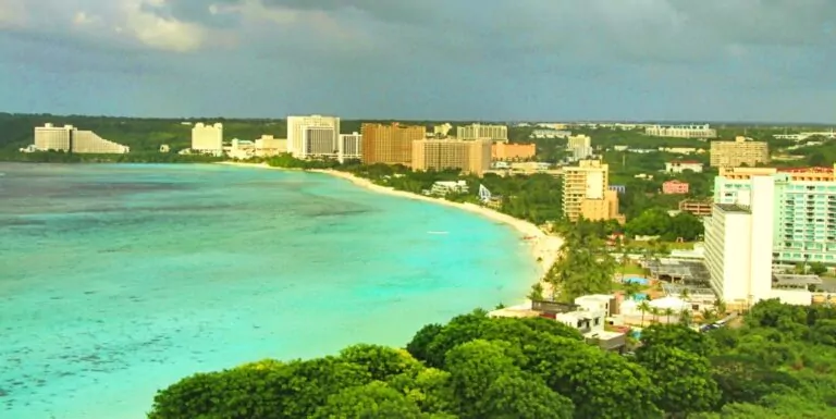 Tumon Bay, Guam, where a snorkelling death has brought about a lawsuit (Scott Cameron)