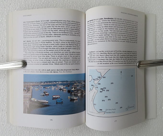 Book & Video Review: Dive Dorset by John and Vicki Hinchcliffe 1 Inside of the Dive Dorset guide