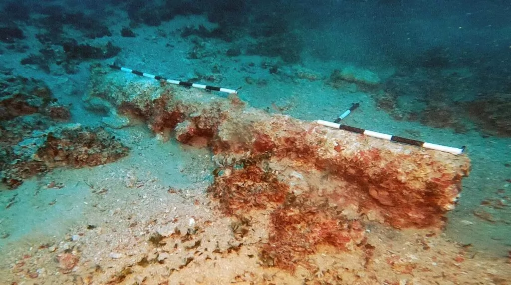 Sicily diver finds shallow rudder, deep gun 1 2.5m iron cannon (Sicily Superintendence of the Sea)