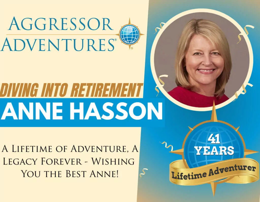Slut på en æra - Anne Hasson annoncerer pensionering fra Aggressor Adventures 2 Anne Hasson