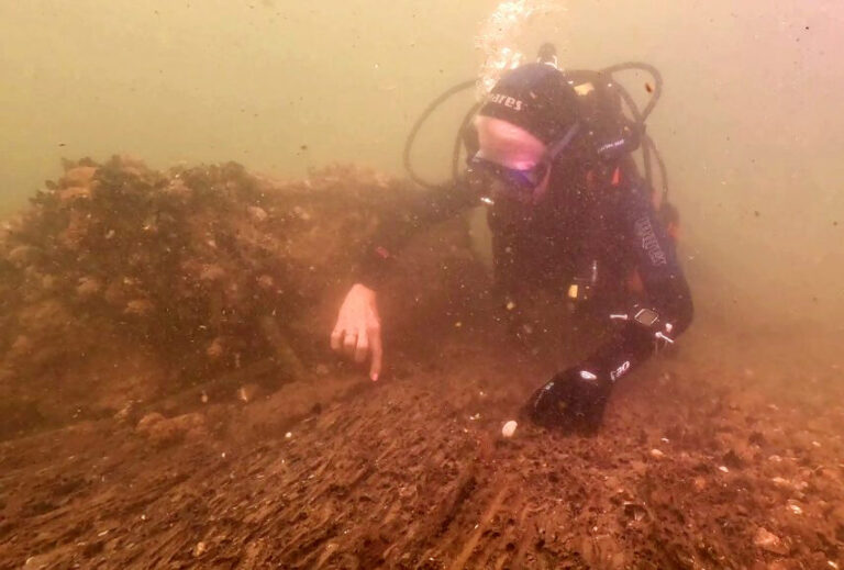 HMS Agamemnon's timbers are well-preserved after 116 years under water (Beaulieu Enterprises Ltd)