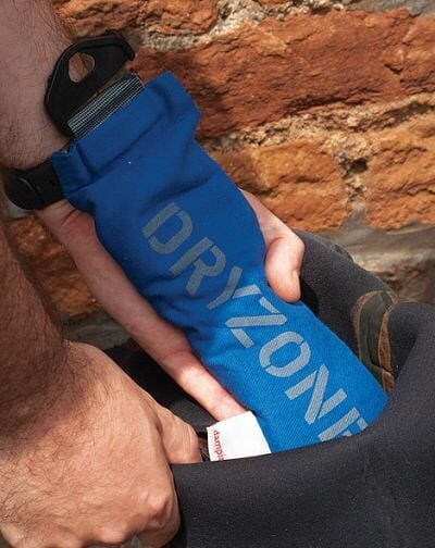 Moisture-munching granules help to dry out the boots
