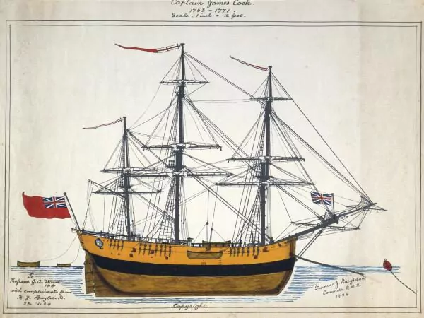 Il naufragio รจ confermato: si tratta dell'Endeavour 4 del Capitano Cook HMB Endeavour di Francis Bayldon