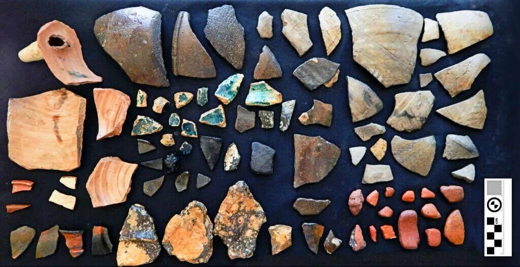 Pottery fragments recovered from the site (CHSP)