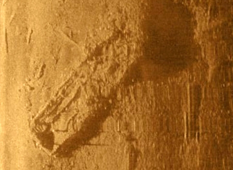 Sonar Imagery thought to be of the LW Crane (Wisconsin Underwater Archaeological Association / Brendan Baillod)