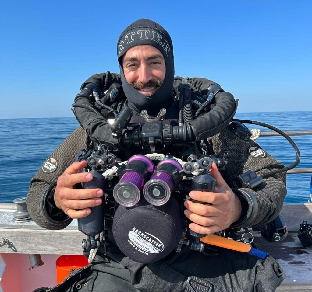 Mazraani's final wreck ID: 60m-deep Seiner 1 Joe Mazraani exploring and documenting shipwrecks off Nantucket in 2024 (Jennifer Sellitti)