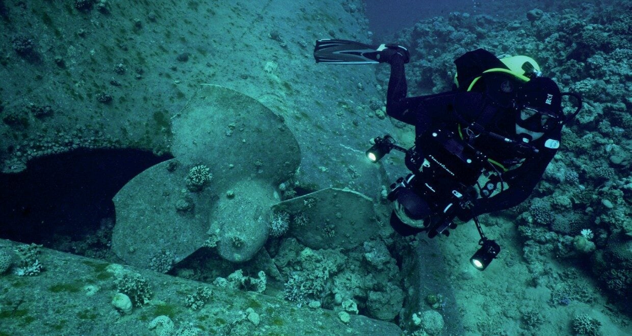 Diving the wreck of the Cedar Pride