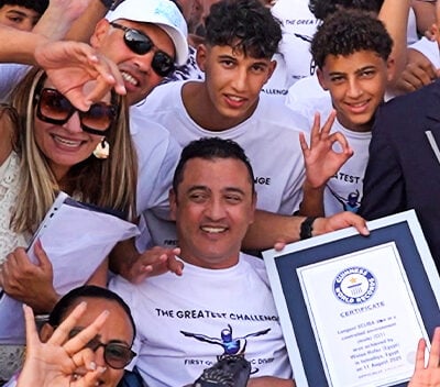 'Egyptian Whale' sets 2nd endurance dive record 3 Mobbed following his achievement