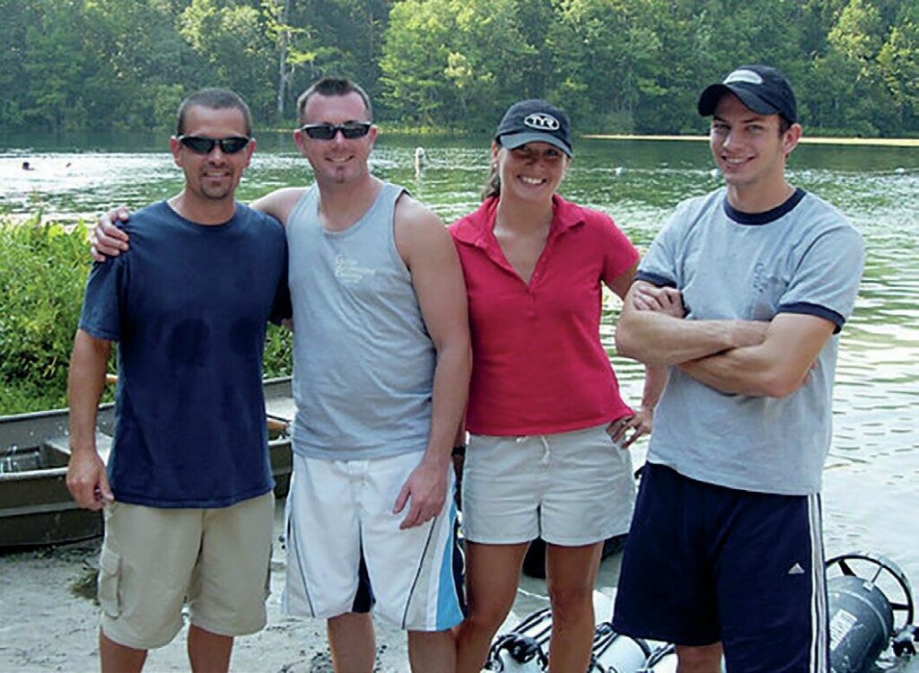 Dawn Kernagis Q&A: Cave Exploration, DEEP Science, and the Future of Living Underwater 7 Dawn Kernagis and WKPP team exploring Wakulla Springs cave system in Florida