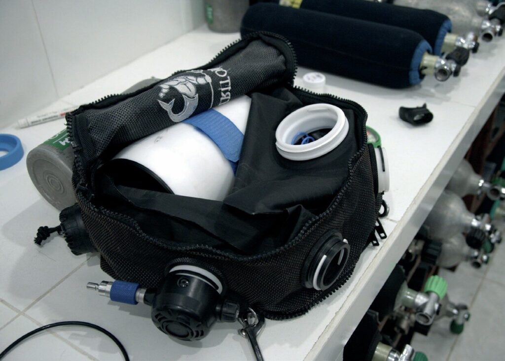 Entering the World of Closed Circuit: My Journey into CCR Diving and Rebreathers 7 The lightweight Triton II CCR is compact and minimal for travel