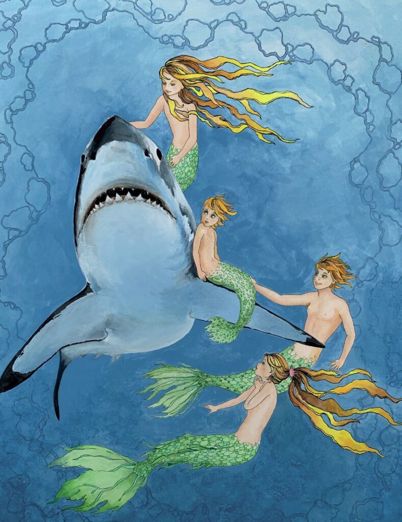 Valerie Taylor: The Shark Lady’s Enduring Legacy in Ocean Conservation and Shark Protection 6 Valerie Taylor ocean-themed artwork