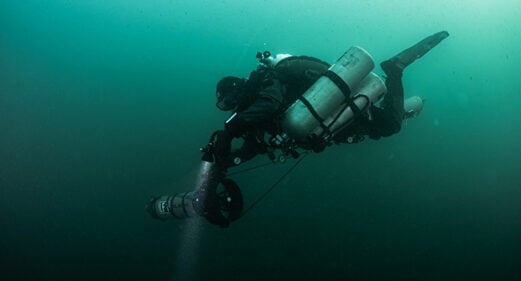 One of the dive-team (Dan McMullen)