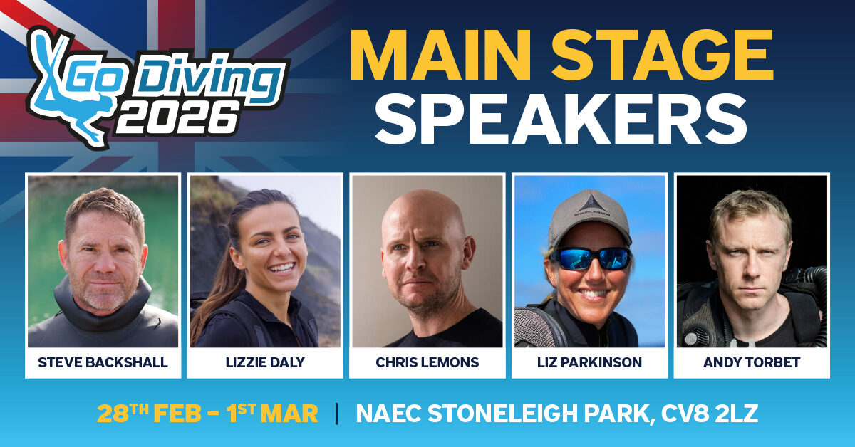 Stellar line up at GO Diving Show – and save 30% with early bird discount code