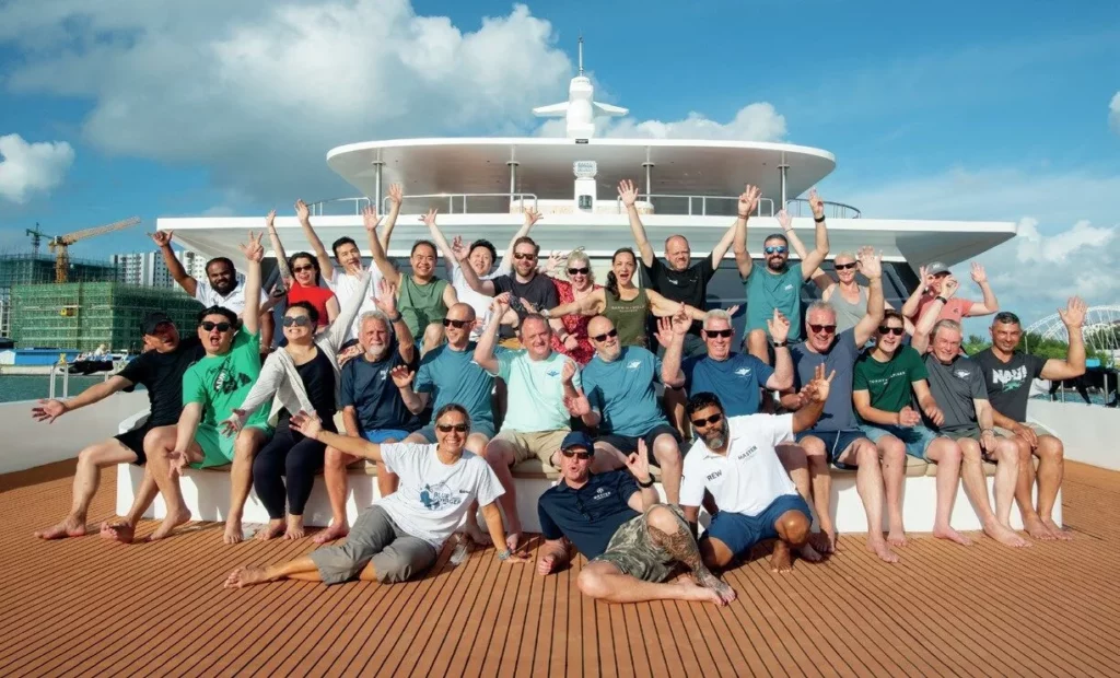 Maldives Master crew and guests