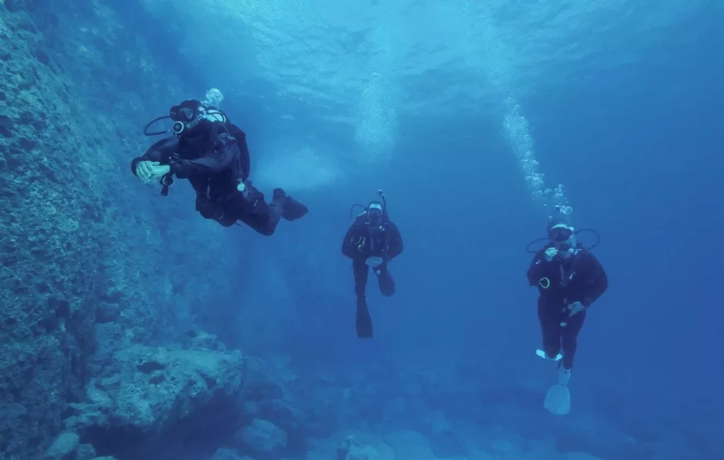 Conditions and visibility are perfect for both novice and experienced divers in Crete
