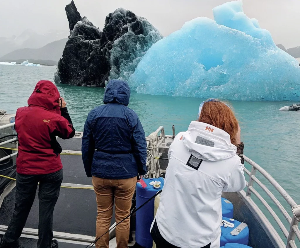 Iceberg Diving in Greenland: Beauty, Danger and Essential Safety Protocols 3 Getting close to the icebergs before getting in the water provides a closer view of the varying colours