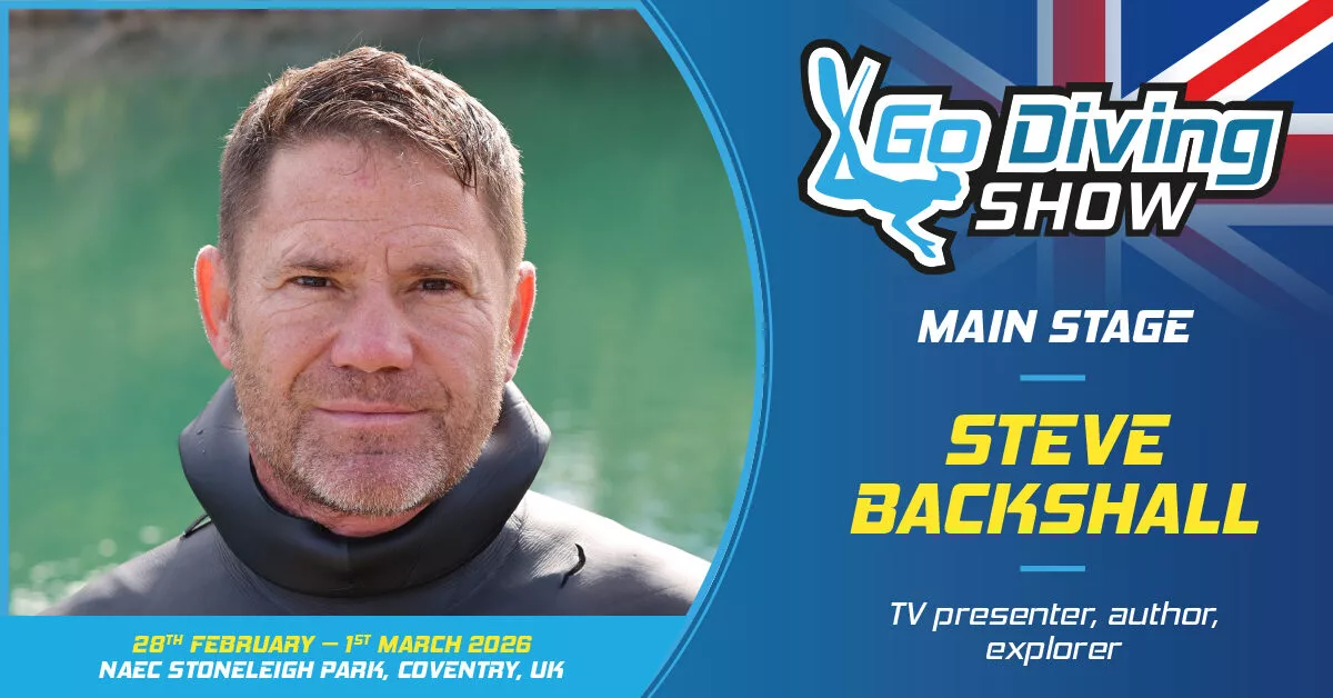 Steve Backshall returns to headline GO Diving Show Main Stage