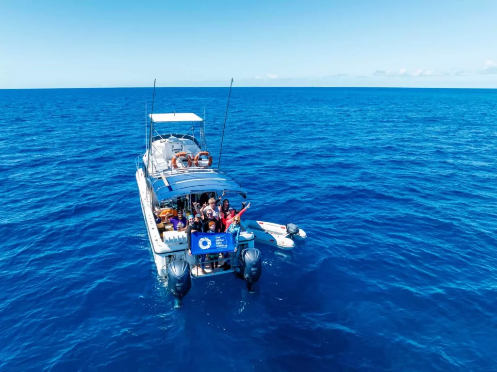 The dive-boat at the site (Citizens of the Reef)