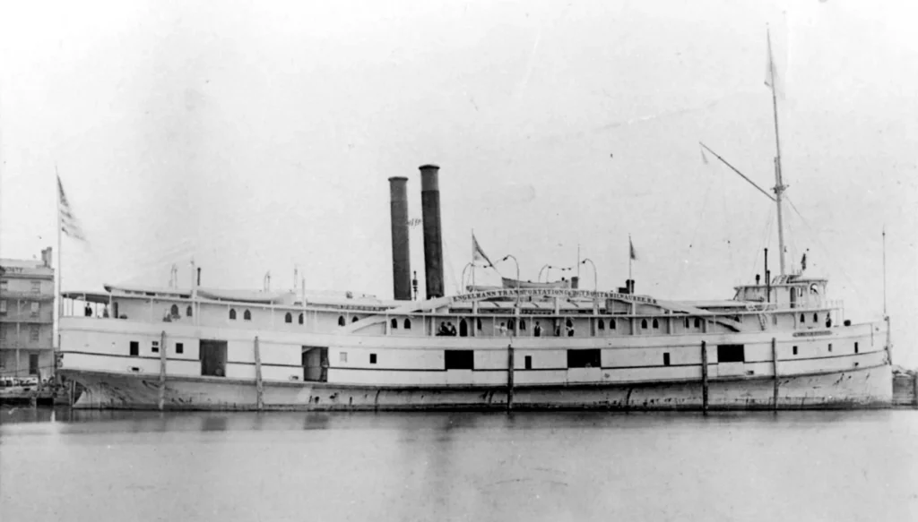 Shipwreck-hunters take time to dive prime Lakes quarry 1 An early image of the Lac La Belle