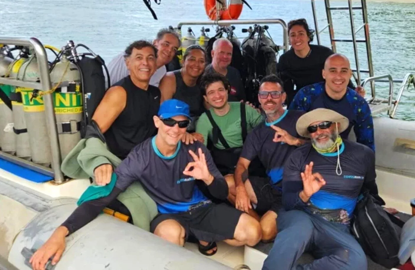 The dive-team (Shipwrecks In Brazil)
