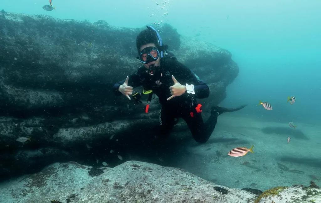Enjoying diving on Avelo