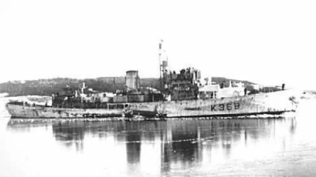 MoD slaps Controlled Site order on bell wreck 1 HMCS Trentonian (Naval Museum of Manitoba)