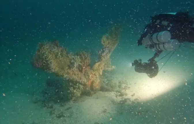 The Beattie propeller: It was the propshaft breaking that caused the hull to flood (Duncan Patterson / GUE / Dive Centre Bondi)
