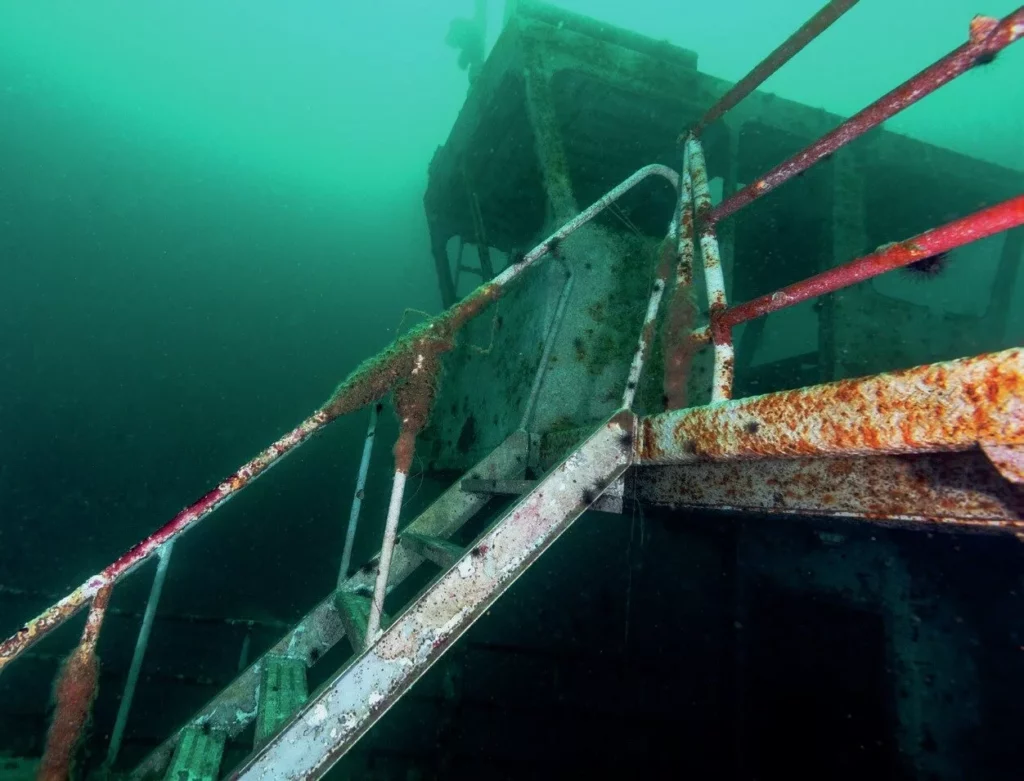 The wreck of the Big Dawg was a 93-foot steel vessel that now sits underwater off the coast of Florida