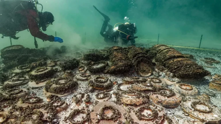 The main cargo contains several hundred ceramic vessels, found intact at the bottom of the lake (© Octopus Foundation)