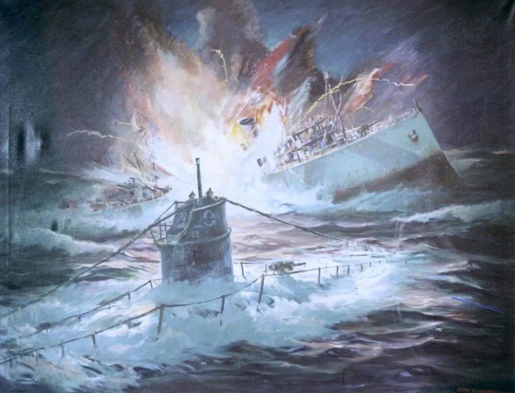 The sinking of the USCGC Tampa (US Coast Guard Collection)
