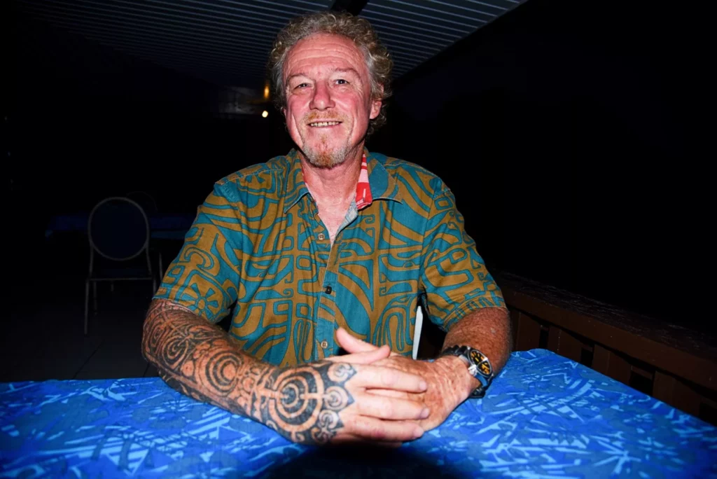 Xavier Curvat opened a dive-centre in the Marquesas 1993