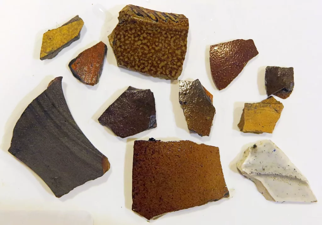 Fragments of stoneware (Viking Ship Museum in Roskilde)