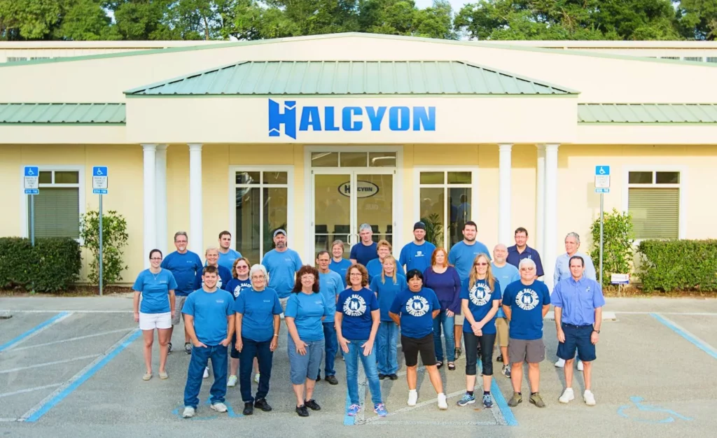 Halcyon staff in the company's early days